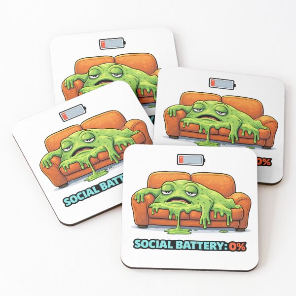 Item preview, Social Battery 0 Percent Introvert Mood designed and sold by the-dovlat.