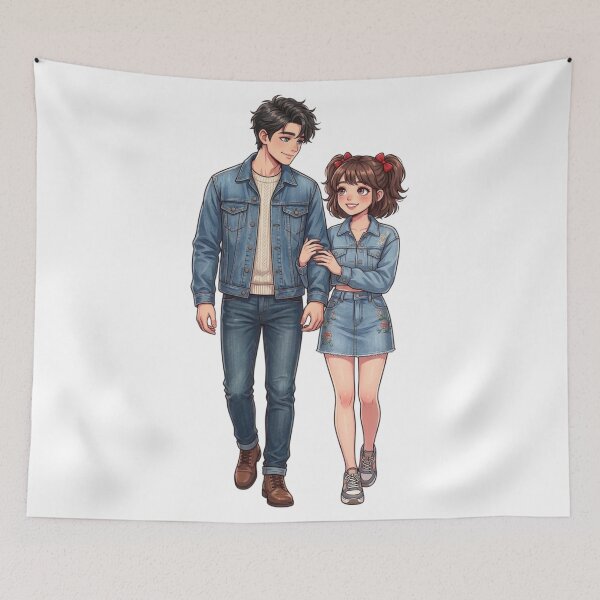 Item preview, Anime couple designed and sold by PP&RAINBOW SHOP.