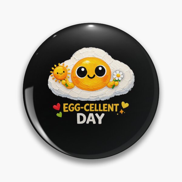 Item preview, Egg-Cellent Day Cute Fried Egg designed and sold by Liv Solara.