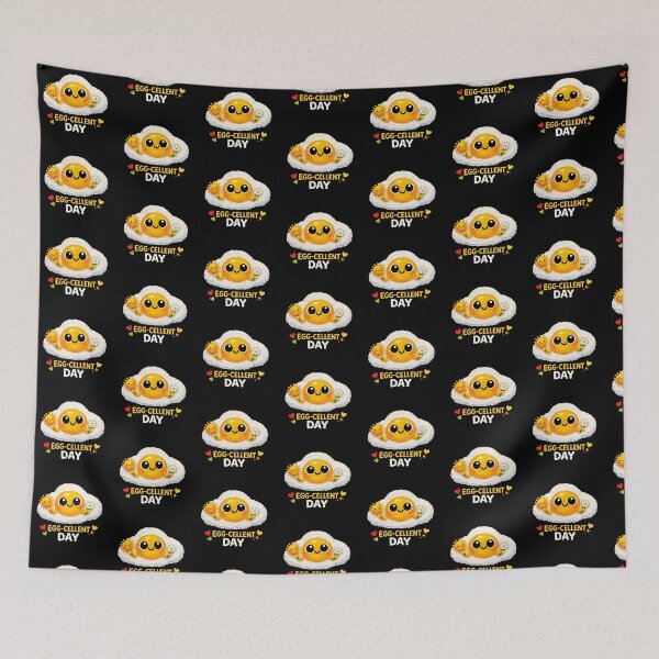 Item preview, Egg-Cellent Day Cute Fried Egg designed and sold by Liv Solara.