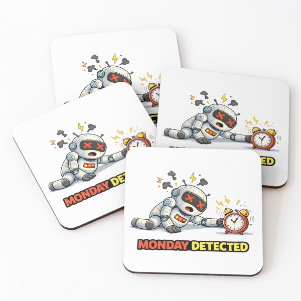 Item preview, Monday Detected Dead Robot Humor designed and sold by the-dovlat.