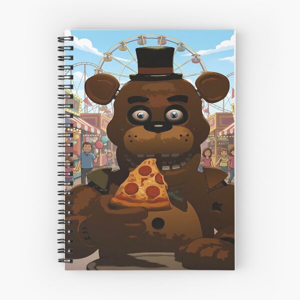Item preview, Freddy Fazbear eating pizza at amusement park designed and sold by florancouriei.