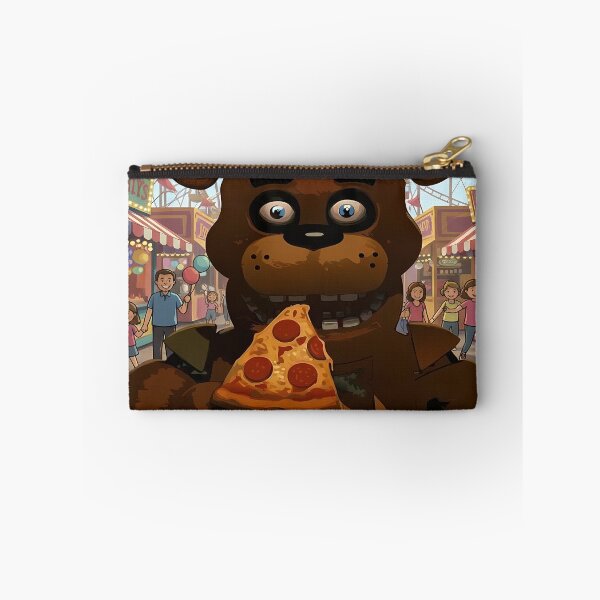 Item preview, Freddy Fazbear eating pizza at amusement park designed and sold by florancouriei.