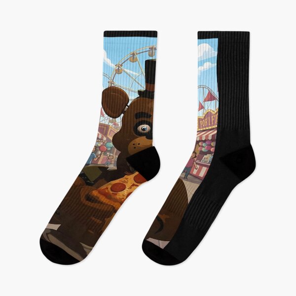 Item preview, Freddy Fazbear eating pizza at amusement park designed and sold by florancouriei.