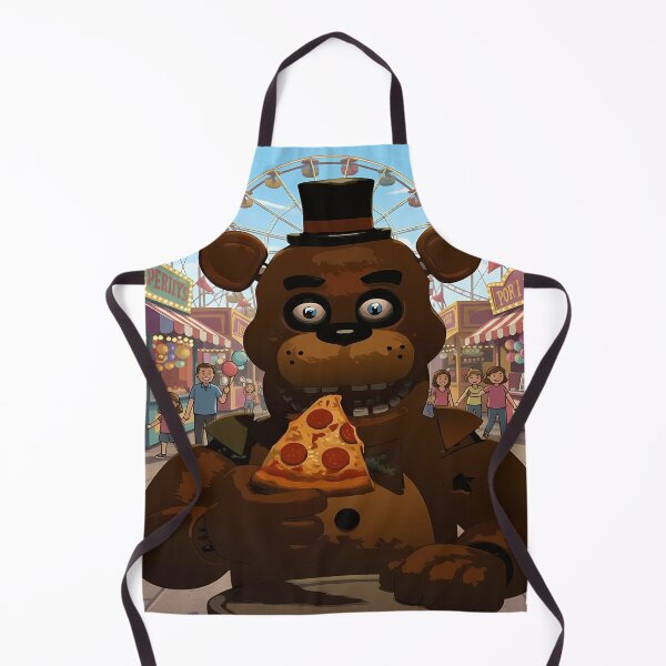 Item preview, Freddy Fazbear eating pizza at amusement park designed and sold by florancouriei.