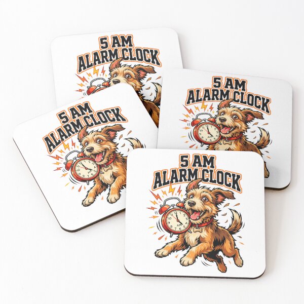 Item preview, Morning Alarm Clock Dog Barking Early Illustration Design designed and sold by Tong4130.