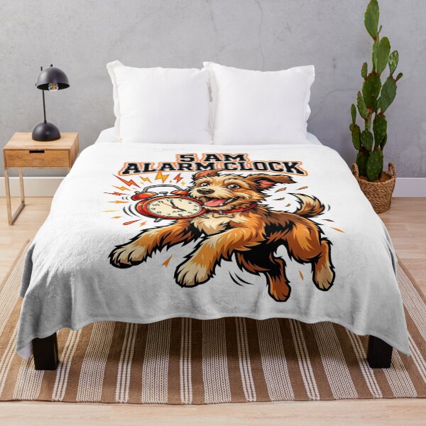 Item preview, Morning Alarm Clock Dog Barking Early Illustration Design designed and sold by Tong4130.