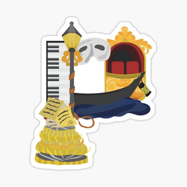 P is for Phantom of the Opera Sticker