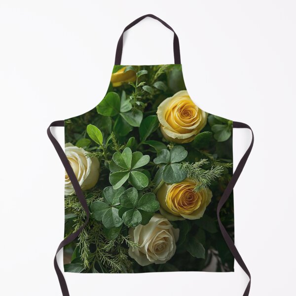 Item preview, Spring Awakening: Yellow Roses & Green Clover Botanical Art designed and sold by SpazticGoat.