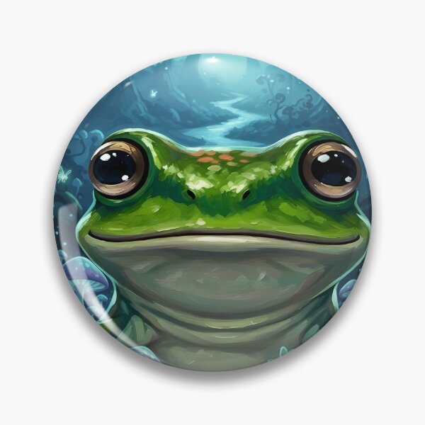 Item preview, Enchanted Forest Frog and Mushrooms designed and sold by florancouriei.