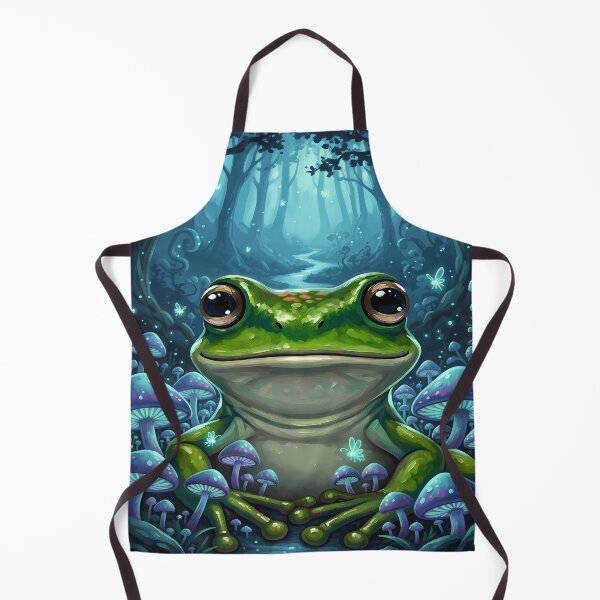 Item preview, Enchanted Forest Frog and Mushrooms designed and sold by florancouriei.