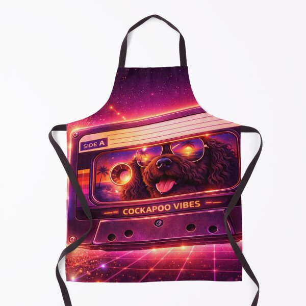 Item preview, Cockapoo Vibes Retro Cassette Art- Cool 80s Cockapoo Aesthetic Illustration designed and sold by Cockapoo Society.