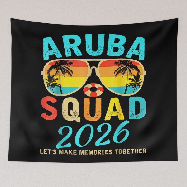 Item preview, Aruba Squad 2026 Tropical Cruise Vacation Family Travel Shirt designed and sold by Denenberg Jardel.