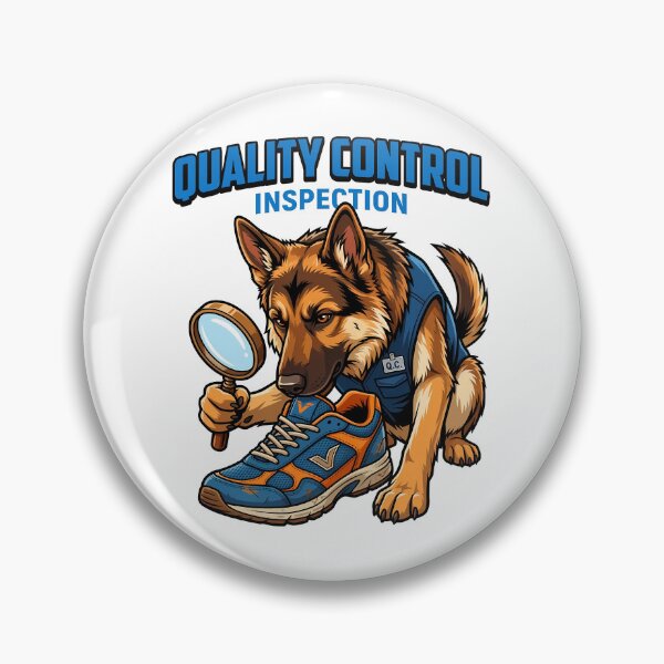 Item preview, Strict Quality Control Inspector Dog Sniffing Shoe Art designed and sold by Tong4130.