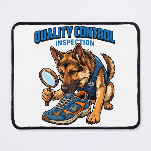 Item preview, Strict Quality Control Inspector Dog Sniffing Shoe Art designed and sold by Tong4130.