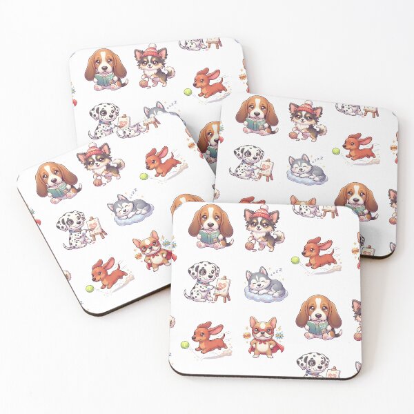 Item preview, Kawaii Cute Dog Pack 2 designed and sold by VictorySticker.