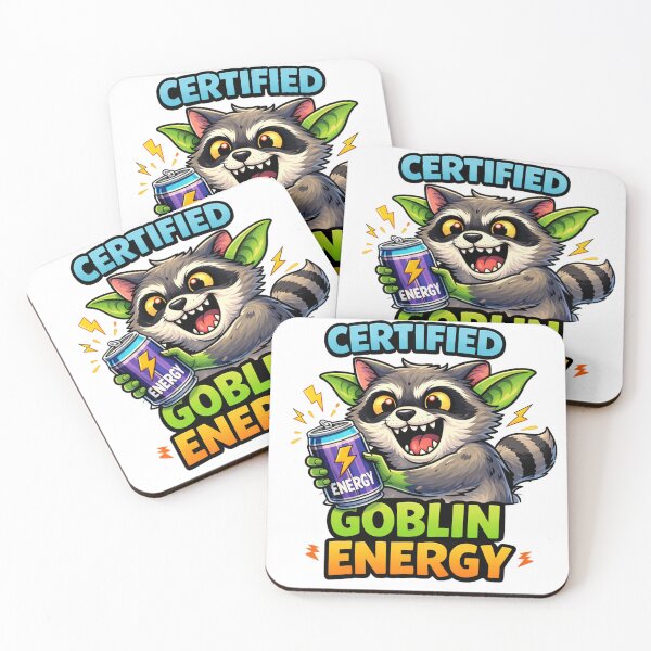 Item preview, Certified Goblin Energy Raccoon Chaos designed and sold by the-dovlat.