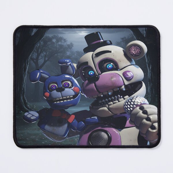 Item preview, Funtime Freddy and Bon-Bon in a forest designed and sold by florancouriei.