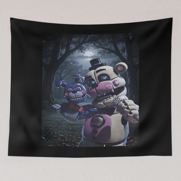 Item preview, Funtime Freddy and Bon-Bon in a forest designed and sold by florancouriei.