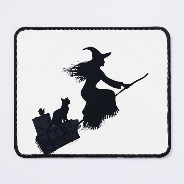 Item preview, Stylish Witch Traveling Silhouette designed and sold by BlondeBalance.