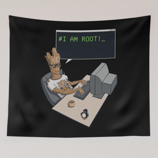 Item preview, Admins Of The Galaxy I Am Root  designed and sold by Barbiewitch.
