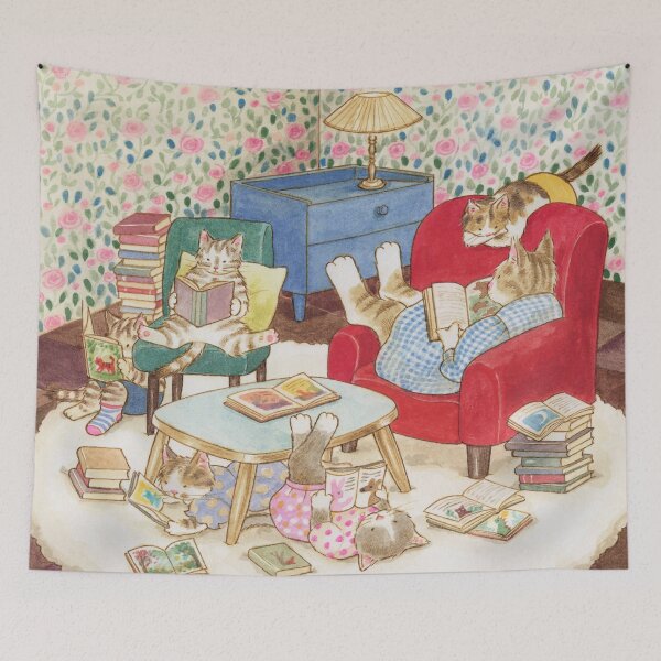 Item preview, Our Cozy Reading Nook designed and sold by ES Illustration.