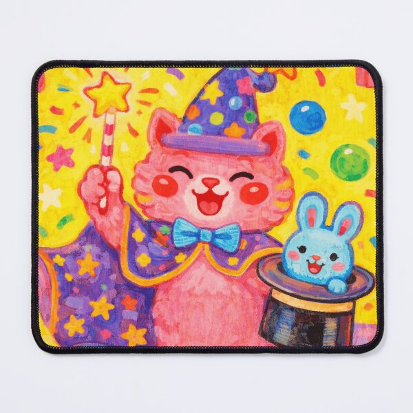 Item preview, Cute Magic Cat And Bunny designed and sold by eliramaison.