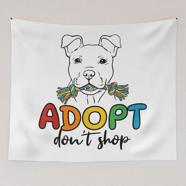 Item preview, Adopt Dont Shop Pitbull Rescue Dog Lover Awareness designed and sold by Nannythenimfa.