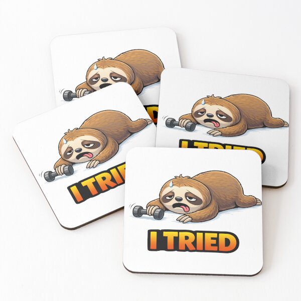 Item preview, I Tried Sloth Gym Motivation designed and sold by the-dovlat.