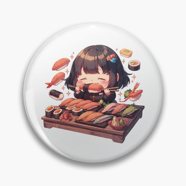 Item preview, Sae Niijima Persona 5 Chibi Sushi Feast Kawaii designed and sold by Spraykart.