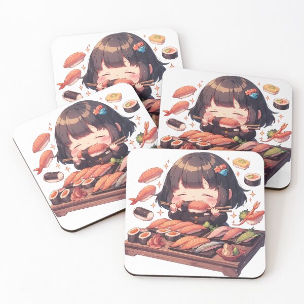 Item preview, Sae Niijima Persona 5 Chibi Sushi Feast Kawaii designed and sold by Spraykart.