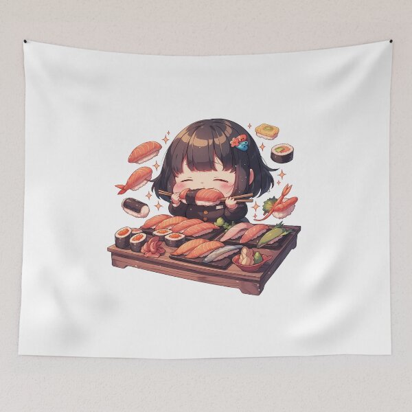 Item preview, Sae Niijima Persona 5 Chibi Sushi Feast Kawaii designed and sold by Spraykart.