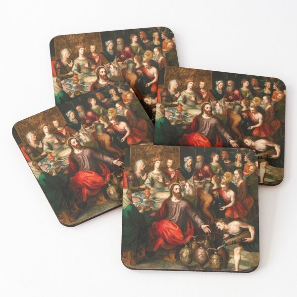 Item preview, The Wedding at Cana Biblical Painting by Adam designed and sold by TheSoulOfArt.