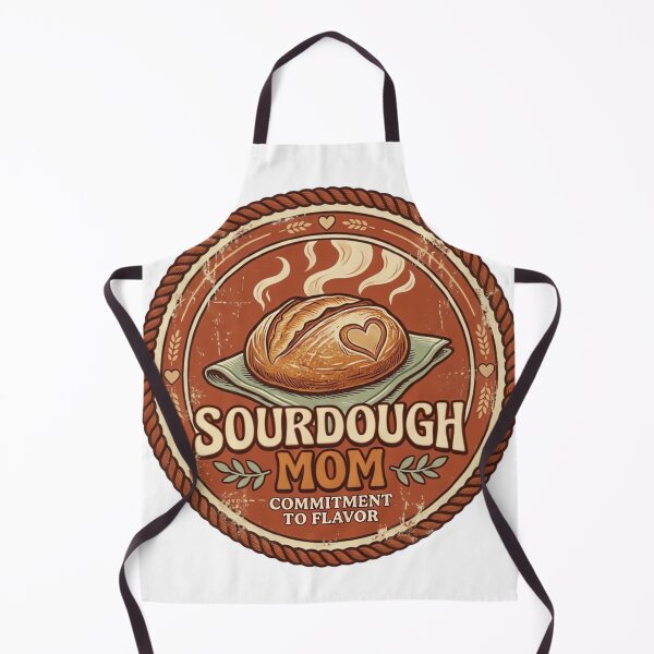 Item preview, Vintage Sourdough Mom Retro 70s Bread Badge Art designed and sold by ARTReMi.