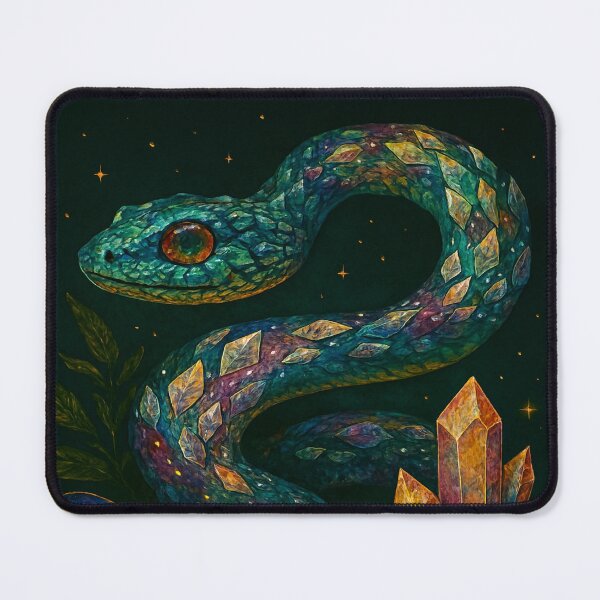 Item preview, Cosmic Snake – Mystical Galaxy Animal Art designed and sold by myforestfog.