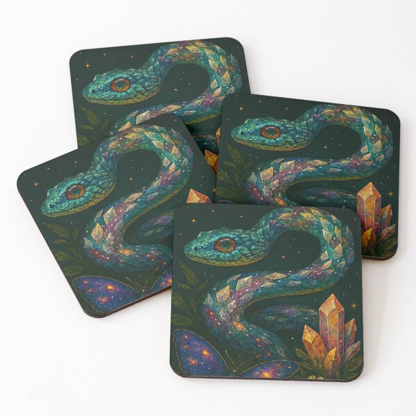 Item preview, Cosmic Snake – Mystical Galaxy Animal Art designed and sold by myforestfog.