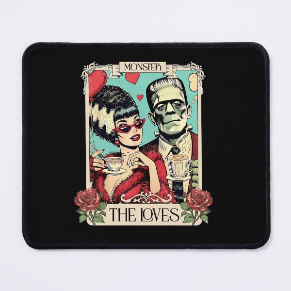 Item preview, Monster the loves Card, Gothic Frankenstein and Bride designed and sold by hargisnamocho.