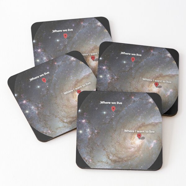 Item preview, Galaxy with location markers designed and sold by florancouriei.