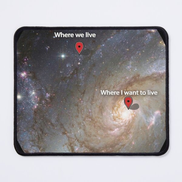 Item preview, Galaxy with location markers designed and sold by florancouriei.