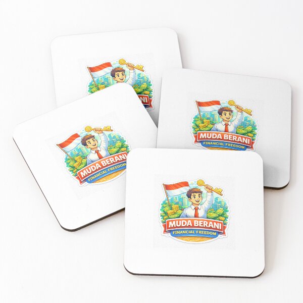 Item preview, Muda Berani Financial Freedom Sticker – Bold Indonesian Youth Entrepreneur Money Mindset Design designed and sold by Wander Pop Studio.