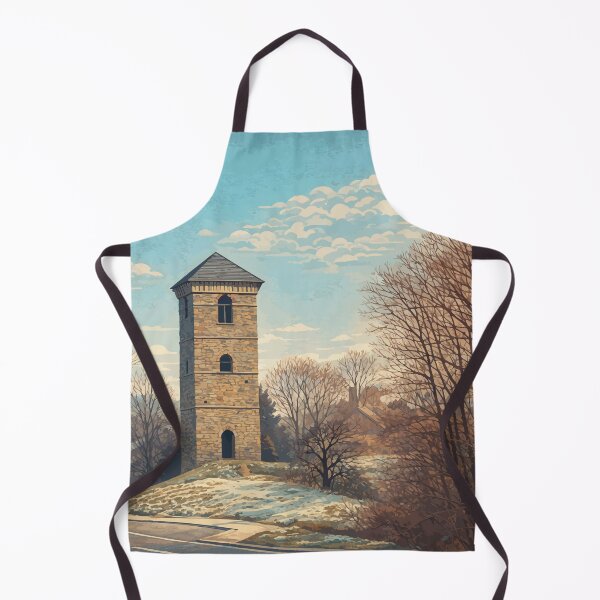 Item preview, Lonely Stone Tower in Winter Landscape designed and sold by darekkocurek.