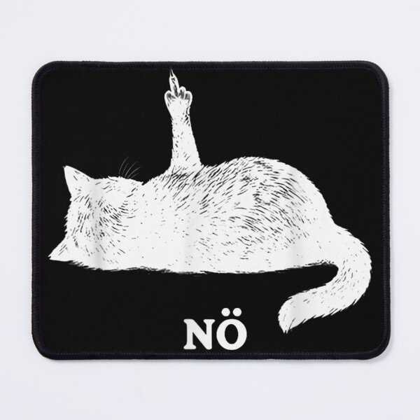 Item preview, Funny Cat Middle Finger Meme Nö Sarcastic Attitude Humor designed and sold by Gargamal.