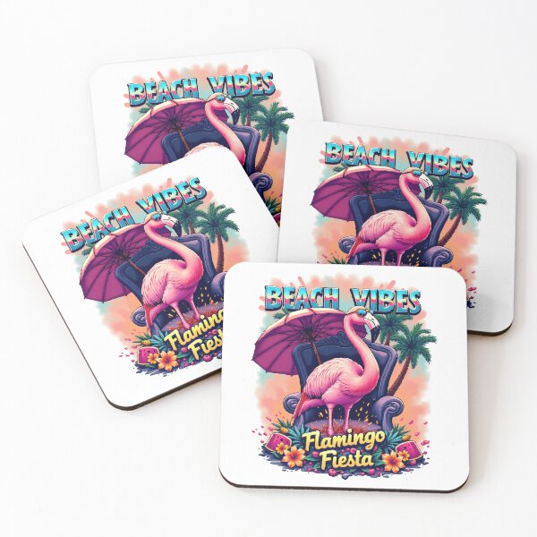 Item preview, Flamingo Cocktail Volcano Beach Vibes designed and sold by GreenDreamArt.