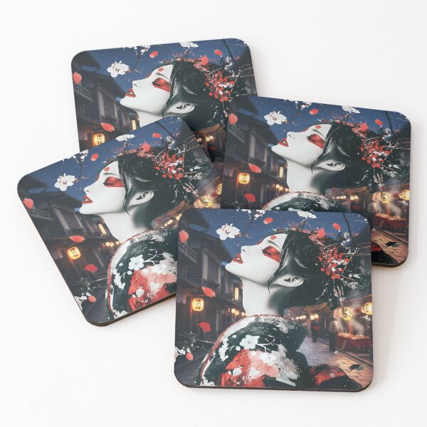 Item preview, Geisha in a Japanese Street designed and sold by florancouriei.