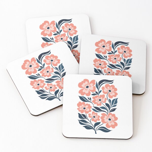 Item preview, Peach Blossom Garden – Boho Floral Illustration designed and sold by Thodinang.