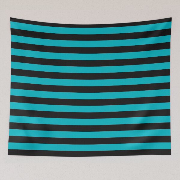 Item preview, Striped Black And Cyan Pattern designed and sold by pattern-archive.