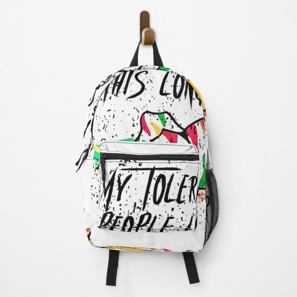 Item preview, My Tolerance For People Lasts This Long Funny Zebra Meme designed and sold by Gargamal.