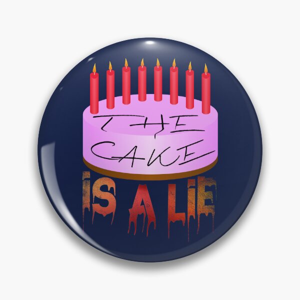 Item preview, The Cake is a Lie Gaming Humor Glitch Design designed and sold by Conpo.
