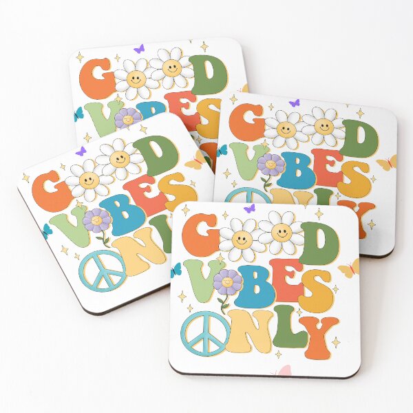 Item preview, Good Vibes Only Positive Quote T-Shirt designed and sold by Fun Mood Prints .
