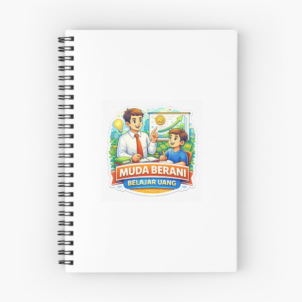 Item preview, Muda Berani Belajar Uang Sticker – Financial Education & Money Mindset Mentor Design for Young Entrepreneurs designed and sold by Wander Pop Studio.
